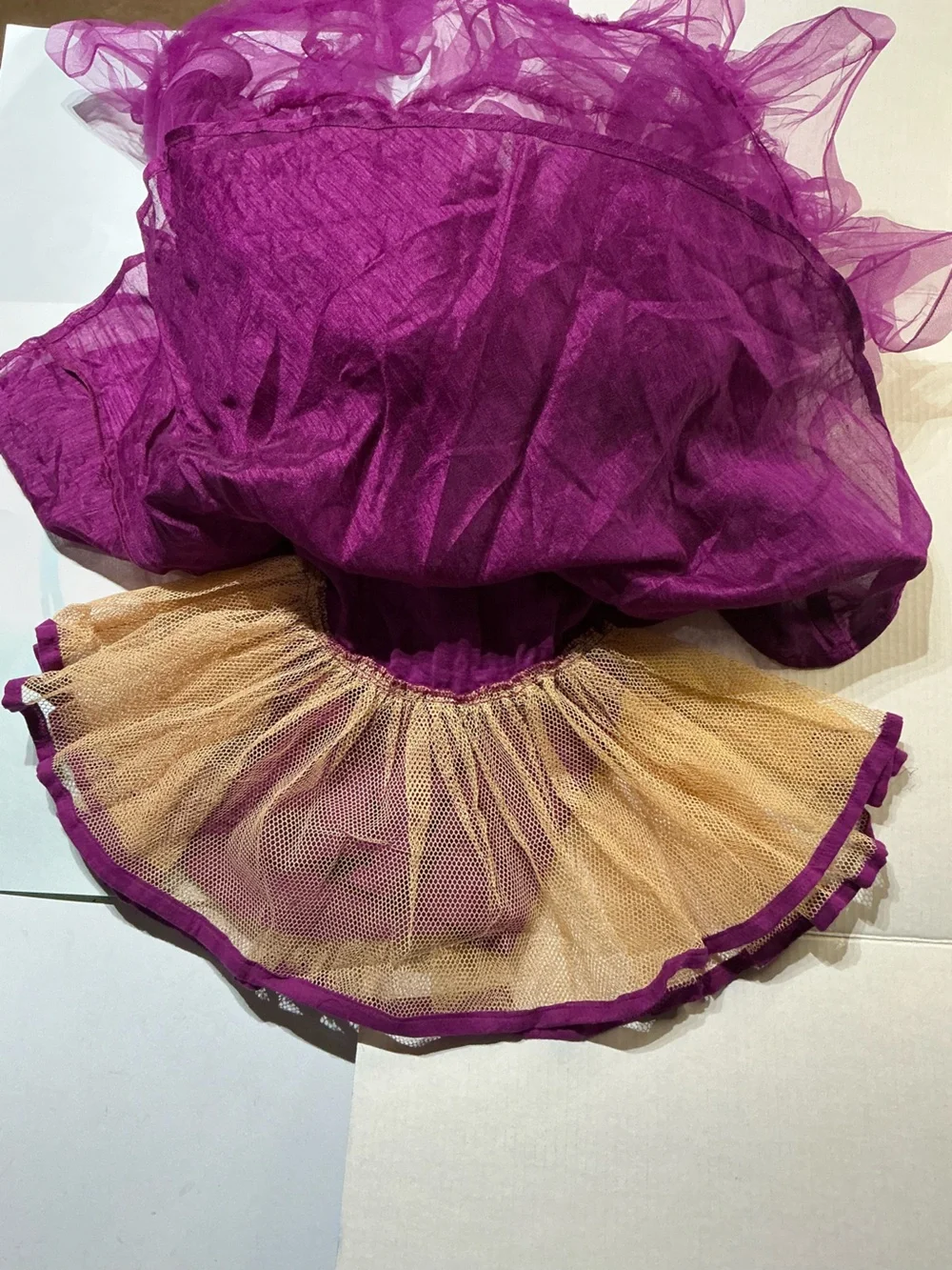 Fashion Totz Purple Ruffle Tulle Infant Pageant Cupcake Dress 9M 12M